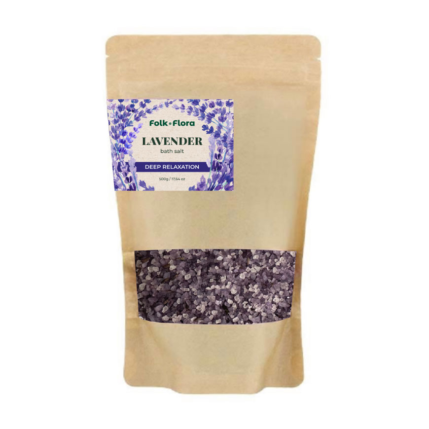 Сіль для ванни Folk &amp; Flora Lavender Bath Salt, 500 г